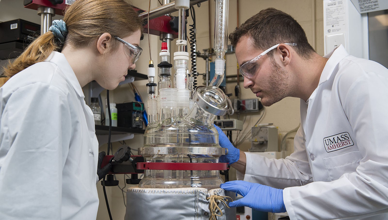 students in lab