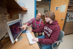 2012 Goldwater Scholar, Benjamin Waldman and mentor Professor Steven Sandler
