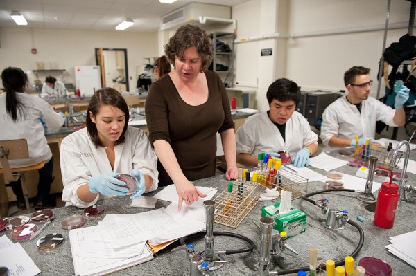 Undergraduates culturing, isolating and identifying unknown microbes. Undergraduates culturing, isolating and identifying unknown microbes.